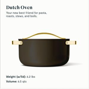 Caraway Nonstick Ceramic Dutch Oven Pot with Lid (6.5 qt, 10.5")
